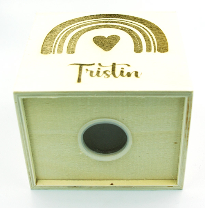 Personalisierte Spardose Regenbogen "Tristin"